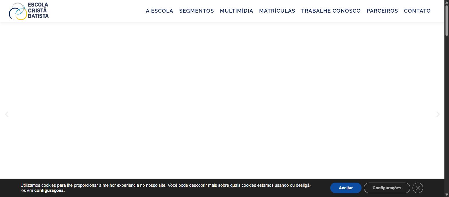 Captura da página inicial de ecbr.org.br